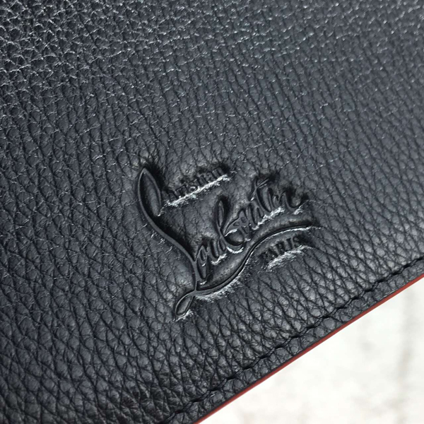 【クリスチャン ルブタン コピー Christian Louboutin】16/17AW新作 二つ折り財布 (BLACK)